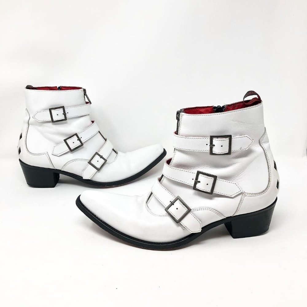 Jeffery West Sixx Muse Leather Ankle Boots